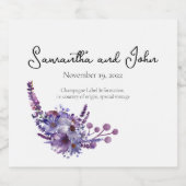 ラベエレガントン結婚ズきらめくワインボトル研究所 スパークリングワインラベル (シングルラベル)