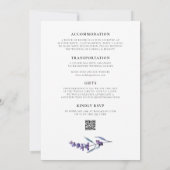 ラベエレガントン結婚ダーの全招待状 招待状 (裏面)