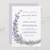 ラベエレガントン結婚ダーテンプレート 招待状 (正面/裏面)