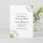 ラベエレガント素朴ンのハーブグ結婚リーズ 招待状 (スタンド正面)