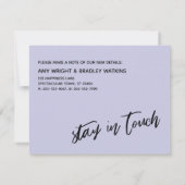 ラベカジュアルンダー新年の新住宅発表 ノートカード (裏面)