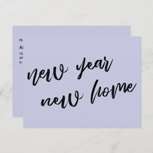 ラベカジュアルンダー新年の新住宅発表 ノートカード (正面/裏面)