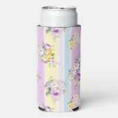 ラベカスタマイズンフローラストライプの スリム缶クーラー (Seltzer裏面)