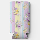 ラベカスタマイズンフローラストライプの スリム缶クーラー (裏面)