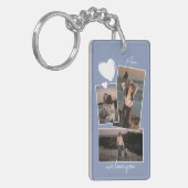 ラベカスタムンシンプルダーバイオレットブルーの写真 キーホルダー (正面左)