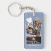 ラベカスタムンシンプルダーバイオレットブルーの写真 キーホルダー (正面)