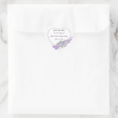 ラベカスタムンダーハート日付ステッカーを保存 ハートシール (バッグ)