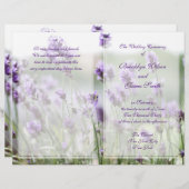 ラベカスタムンボヘミアン結婚式 プログラムフライヤー (正面/裏面)