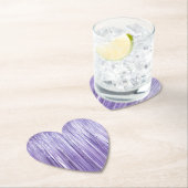 ラベガーリーンパープルグラムティンゼルストライプズ ペーパーコースター (インサイチュ)