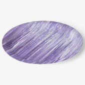 ラベガーリーンパープルグラムティンゼルストライプズ ペーパープレート (アングル)