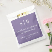 ラベクラシックンダモノグラム結婚式の引き出物バッグ フェイバーバッグ (封をした状態)