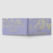 ラベクラシックンダーハンドドロー結婚ドのスケッチアート ゲストブック (全面)