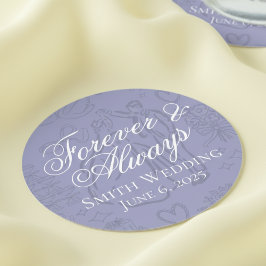 ラベクラシックンダーハンドドロー結婚ドのスケッチアート ラウンドペーパーコースター