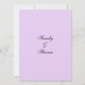 ラベクラシックンダー結婚式招待状 招待状 (裏面)