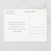 ラベクラシックンデユーカリプタスグリッター保存日 案内ポストカード (裏面)