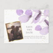 ラベクラシックンデユーカリプタスグリッター保存日 案内ポストカード (正面)