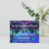 ラベクラフト引用文葉書 ポストカード (スタンド正面)