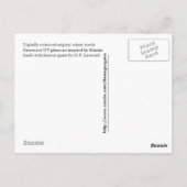 ラベクラフト引用文葉書 ポストカード (裏面)