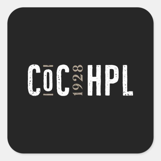 ラベクラフトCoC スクエアシール (正面)