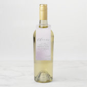 ラベグラデーションンパープルシルバーフォイル応援結婚ズ ボトルネックタグ (ボトル)