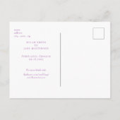 ラベコンテンポラリーン結婚ダーの日付 ポストカード (裏面)