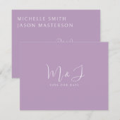 ラベシンプルンダーの結婚式の日付を保存 (正面/裏面)