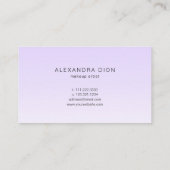 ラベシンプルンダー手書き筆跡 ロイヤリティカード (裏面)