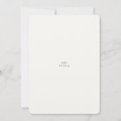 ラベスタイリッシュンダーウォーターフローラブーケ結婚ーズ 招待状 (裏面)