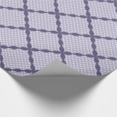 ラベスタイリッシュンダーパープルパターンデザイン ラッピングペーパー (角)