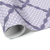 ラベスタイリッシュンダーパープルパターンデザイン ラッピングペーパー (ロールコーナー)