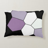 ラベスタイリッシュンダーパープル白黒パターン アクセントクッション (裏面)