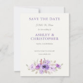 ラベスタイリッシュンダーフローラブーケ結婚写真 セーブザデート (正面)