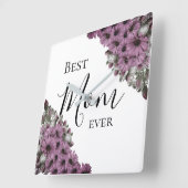 ラベスタイリッシュンダー最高のフローラママ スクエア壁時計 (傾斜)