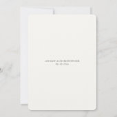 ラベスタイリッシュンダー水彩フローラブライダルシャワー 招待状 (裏面)