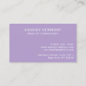 ラベスタイリッシュンダー美しいメイクアップコンサルタント 名刺 (裏面)