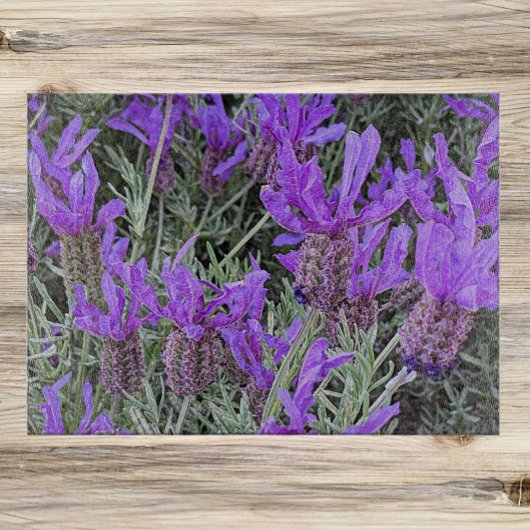 ラベスペインのンダー開花フローラ カッティングボード