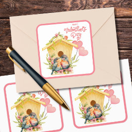 ラベバードバレンタインデー スクエアシール