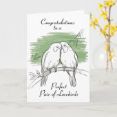 ラベパーソナライズされたバ結婚ズ カード (黄色い花)