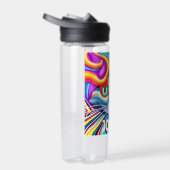 ラベパーソナライズされたル ユニーク| Mystical Kitty Cat ウォーターボトル (右面)