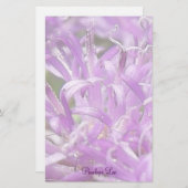 ラベパーソナライズされたンかわいらしダー野生の花 便箋 (正面/裏面)