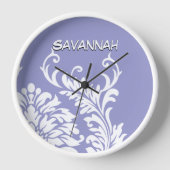 ラベパーソナライズされたンダマスクまたは任意の色 壁時計 (正面)