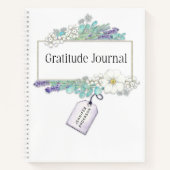 ラベパーソナライズされたンダーフローラ感謝ジャーナル ノートブック (正面)