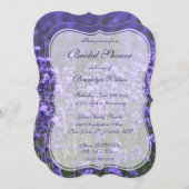 ラベパーソナライズされたンダーブライダルシャワー招待状ブラケット 招待状 (正面/裏面)