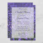 ラベパーソナライズされたンダーブライダルシャワー招待状 招待状 (正面/裏面)