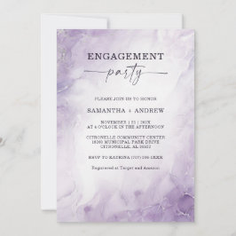 ラベパーソナライズされたンダー婚約パーティ 招待状