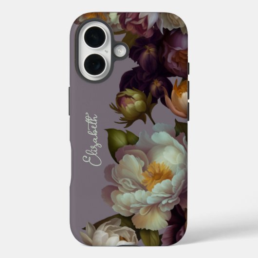 ラベパーソナライズされたンダー植物性フローラiPhoneケース Case-Mate iPhoneケース (裏面)