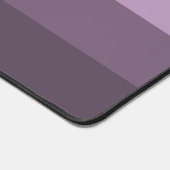 ラベパーソナライズされたンパープルズストライプモノグラム デスクマット (コーナー)