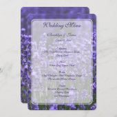 ラベパーソナライズされたン結婚ダーのメニュー メニュー (正面/裏面)