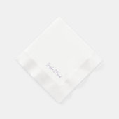 ラベパーソナライズされたン結婚ダー 縁ありカクテルナプキン (角)