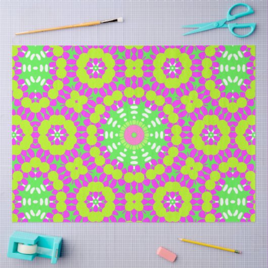 ラベファンキーンダー、ライムグリーン、イエローデクページ 薄葉紙 (クラフト)